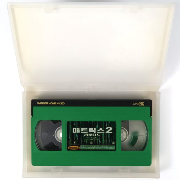 The Matrix Reloaded (2003) Korean VHS Rental [NTSC] Korea Matrix 2