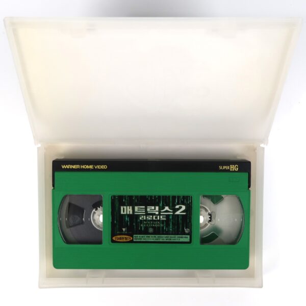 The Matrix Reloaded (2003) Korean VHS Rental [NTSC] Korea Matrix 2