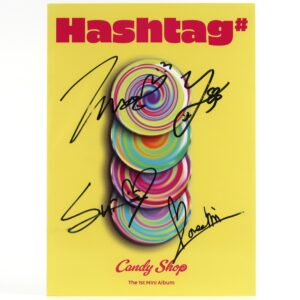 Candy Shop - Hashtag Signed Autographed CD Mini Album Promo 2024 K-Pop