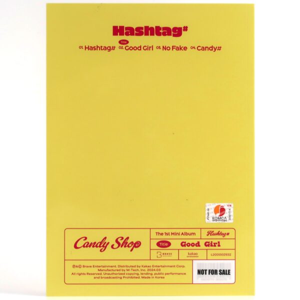 Candy Shop - Hashtag Signed Autographed CD Mini Album Promo 2024 K-Pop