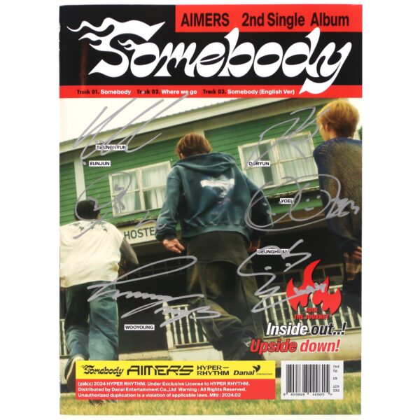 Aimers - Somebody [Scene #2 Ver.] Signed Autographed CD Single Album Promo 2024