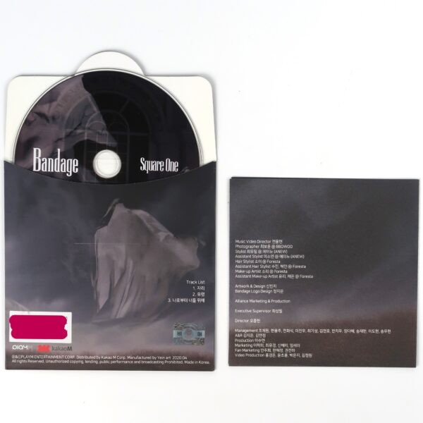 IMG_4863 Bandage - Square One Signed Autographed CD Album Promo K-Rock K-Pop 2020