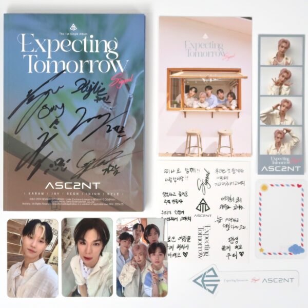 Asc2nt - Expecting Tomorrow [Signal Ver.] Signed 1st Single Album CD Promo 2024