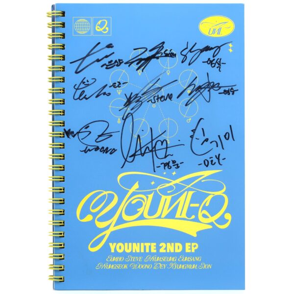 Younite - Youni-Q Signed Autographed CD Mini Album Promo K-pop 2022 Blue