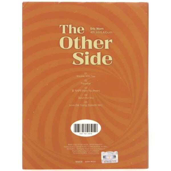 Eric Nam - The Other Side Signed Autographed CD Album Promo 2020 K-Pop