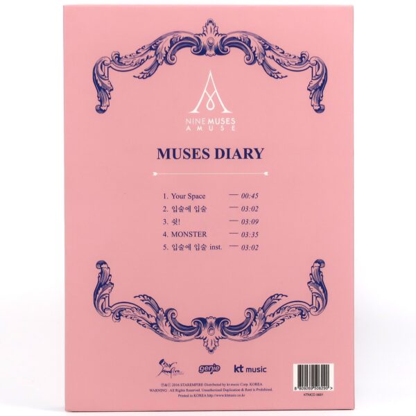 9Muses - Muses Diary Signed Autographed CD Album Promo 2016 K-Pop Nine Muses