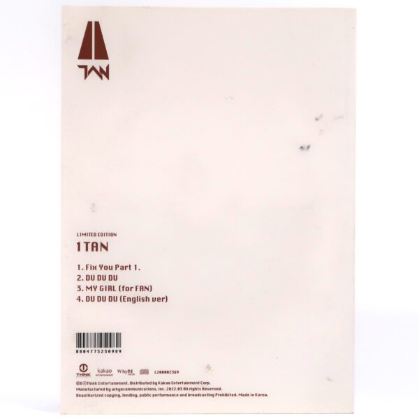 Tan - 1Tan Limited Edition Signed Autographed CD Album K-Pop 2022 To