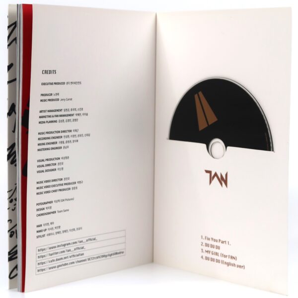 Tan - 1Tan Limited Edition Signed Autographed CD Album K-Pop 2022 Message