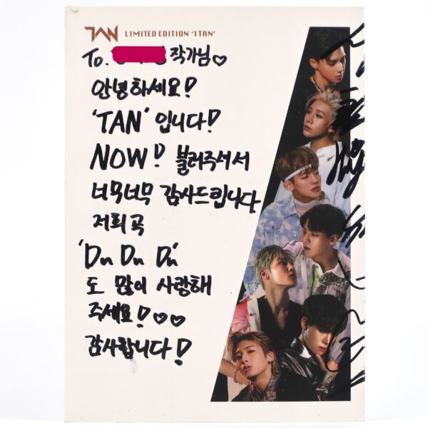 Tan - 1Tan Limited Edition Signed Autographed CD Album K-Pop 2022 Message