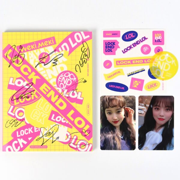 Weki Meki - Lock End Lol Signed Autographed CD Single Album Promo K-Pop 2019