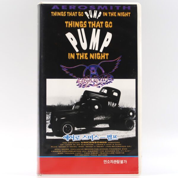 Aerosmith: Things That Go Pump In The Night Korean Music VHS [NTSC] Korea