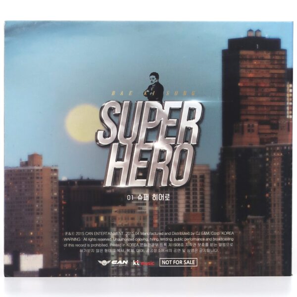 IMG_8724 Bae Ki Sung - Super Hero Signed Autographed Single Album CD 2015 Korea Rock Can