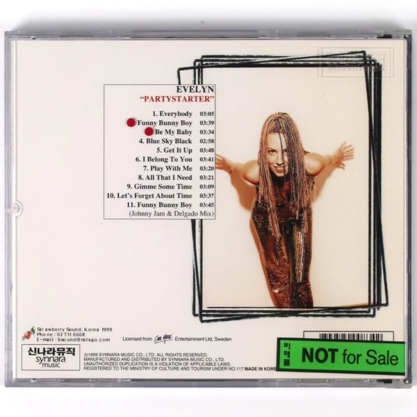 IMG_8877 Evelyn - Partystarter CD Album Korean Promo Korea