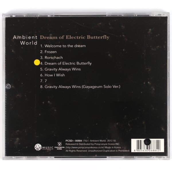 Ambient World - Dream of Electric Butterfly CD Album Korean Experimental 2012