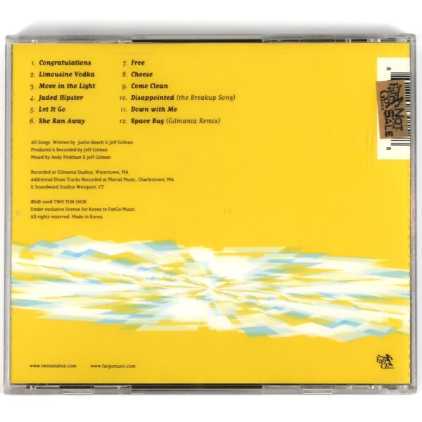 Two Ton Shoe - Never Cancel The Show CD Album Promo Korea Rock 2008