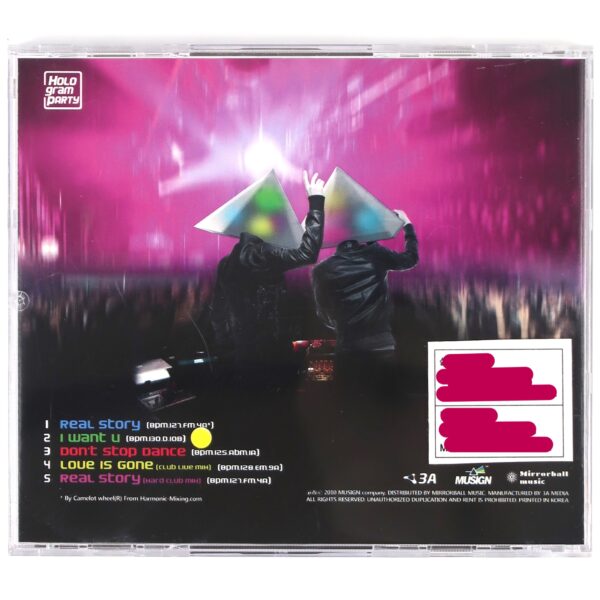 IMG_8946 Hologram Party - Real Story CD Single Album Promo Korea EDM Disco 2010