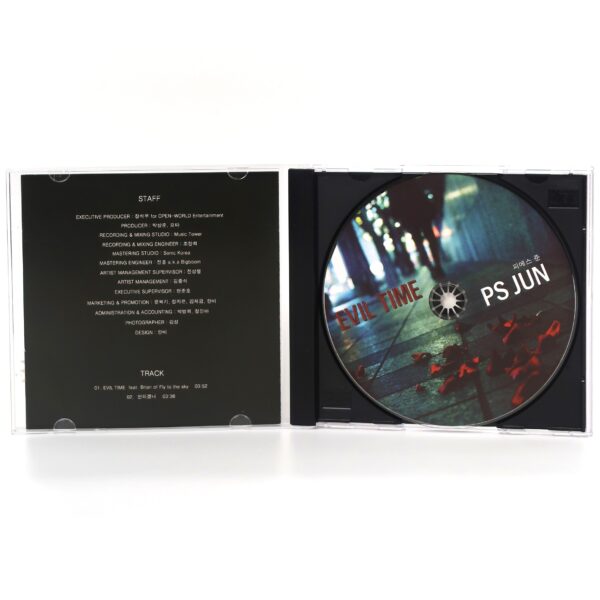 PS Jun - Evil Time CD Album Korean Promo K-Pop Korea 2009 Fly To The Sky