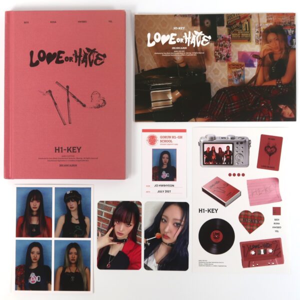 H1-Key - Love or Hate Signed Autographed CD Album K-Pop 2024