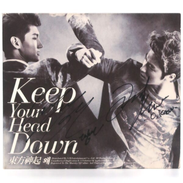 TVXQ - Keep Your Head Down Signed CD Album Promo K-Pop 2011 Tohoshinki DBSK