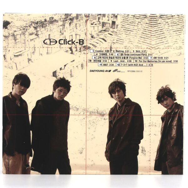 Click-B - Cowboy 4th Album CD 2003 K-Pop