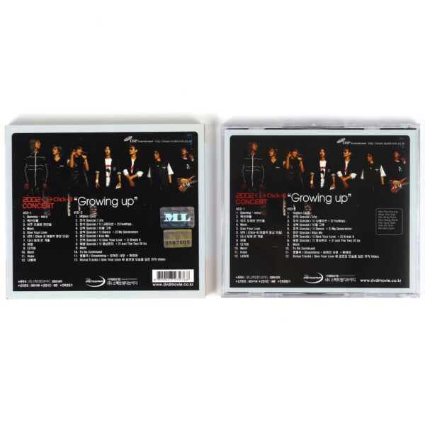 Click-B 2002 Concert Growing Up VCD Video CD K-Pop