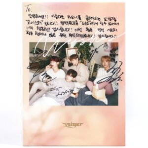 Voisper - Wishes Signed Autographed + Message Album CD Promo 2018 K-Pop
