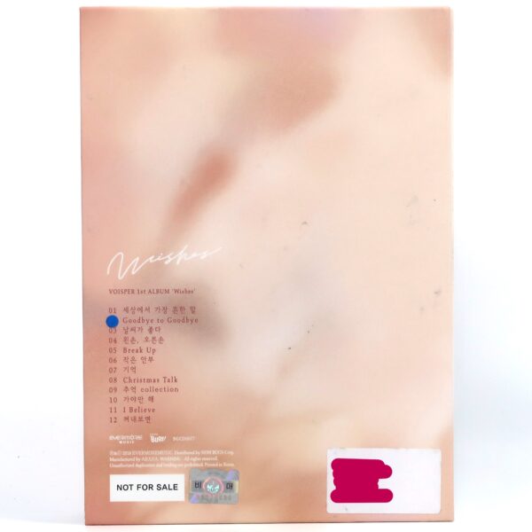 Voisper - Wishes Signed Autographed + Message Album CD Promo 2018 K-Pop