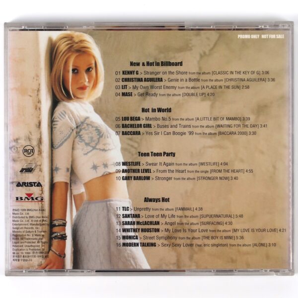 BMG Hot Sampler July 1999 CD Christina Aguilera Cover Korea
