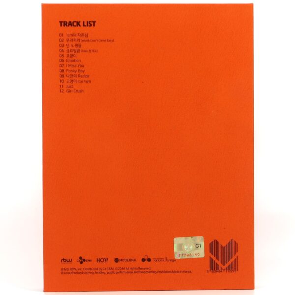 Mamamoo - Melting Album CD Group Photocard 1 K-Pop 2015