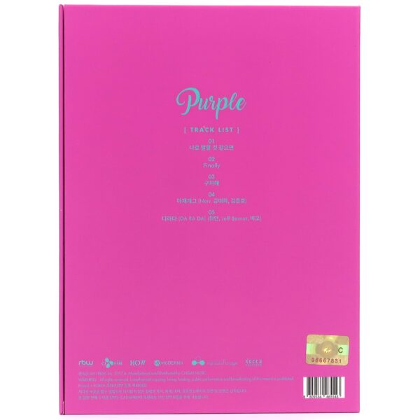 Mamamoo - Purple Album CD Ver. A Moonbyul Photocard K-Pop 2017