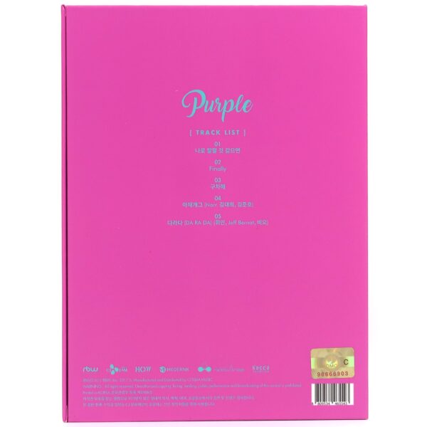 Mamamoo - Purple Album CD Ver. A Hwasa Photocard K-Pop 2017
