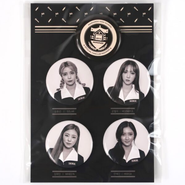 Mamamoo Fanmeeting High School Badge Set Sealed Fanclub Goods 2017