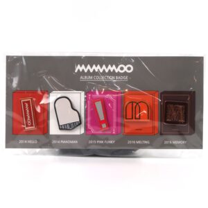 IMG_1381 Mamamoo Album Collection Badge Pin Set Early Version 2017 Official Goods Rare