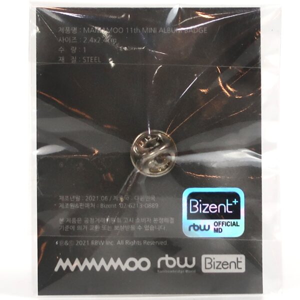 Mamamoo Waw Badge Pin New Official Goods 2021 Where Are We