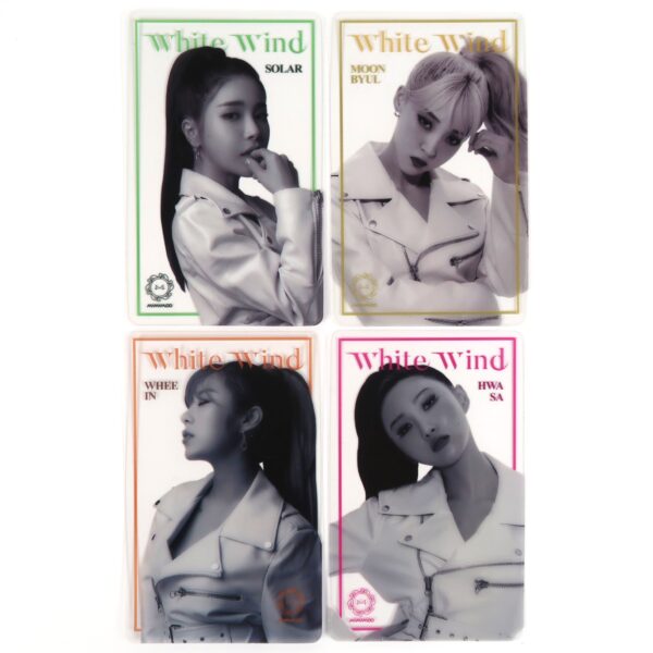 Mamamoo Gogobebe White Wind Broadcast Photocard x 4 All Member Set Rare