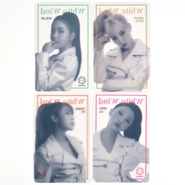 Mamamoo Gogobebe White Wind Broadcast Photocard x 4 All Member Set Rare