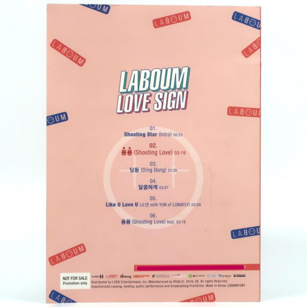 Laboum - Love Sign Signed Autographed CD Album Promo 2016 K-Pop