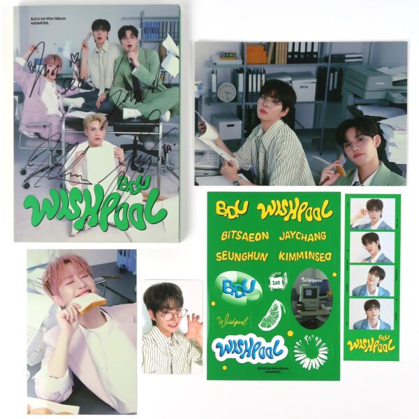 B.D.U - Wishpool [Light Ver.] Signed Autographed CD 1st Mini Album K-Pop BDU
