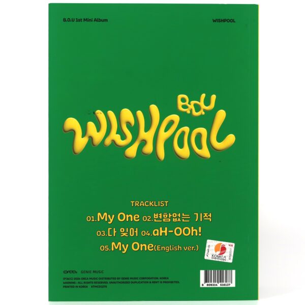 B.D.U - Wishpool [Light Ver.] Signed Autographed CD 1st Mini Album K-Pop BDU