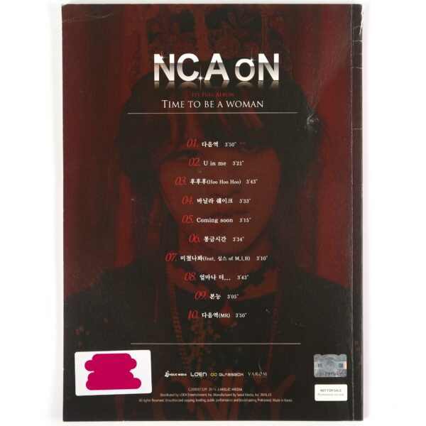 NC.A - Time To Be A Woman CD 1st Full Album Promo 2016 K-Pop [damage, read]
