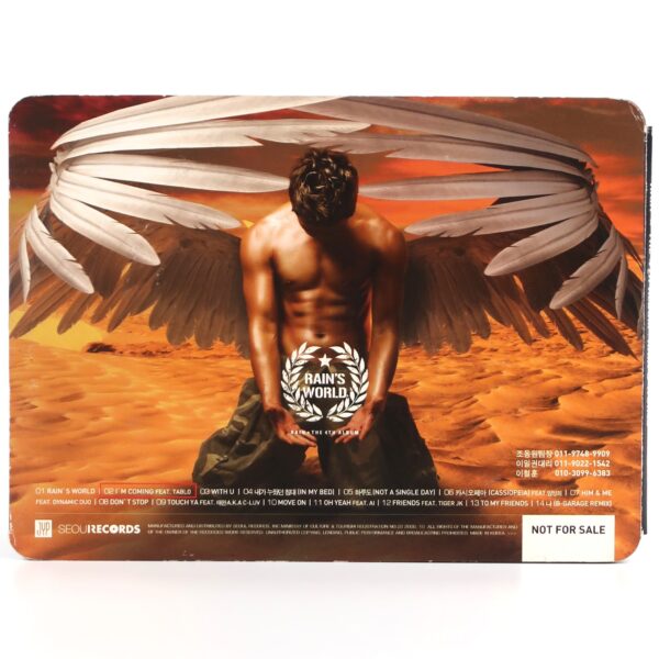 Rain - Rain's World Signed To Bae Seul Ki Album CD Promo K-Pop 2006