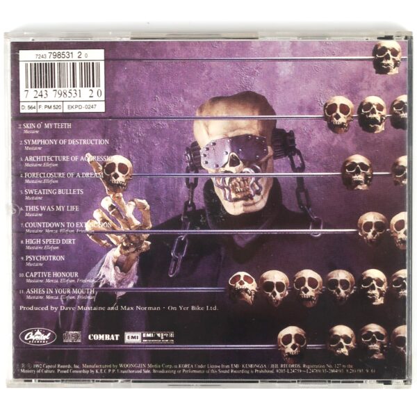 Megadeth - Countdown To Extinction Korean Album CD Korea