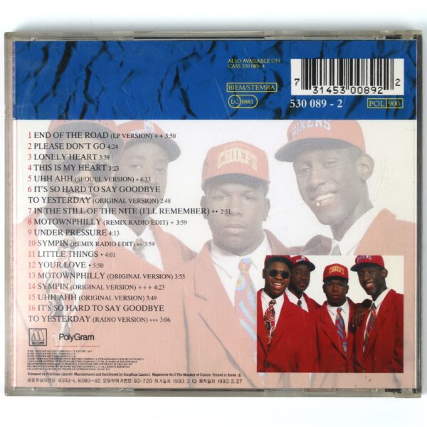 Boyz II Men - Cooleyhighharmony Korean Album CD Korea
