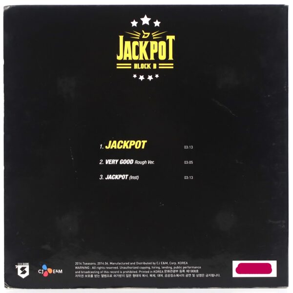 Block B - Jackpot Signed Autographed CD Album Promo 2014 K-Pop