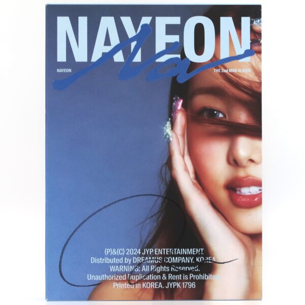 IMG_3011 Nayeon - Na Signed Autographed CD Album Blue / A Ver. Promo Twice 2024