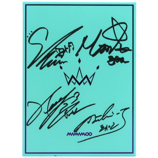 Mamamoo - Purple Album CD Promo Printed Signatures Autographs