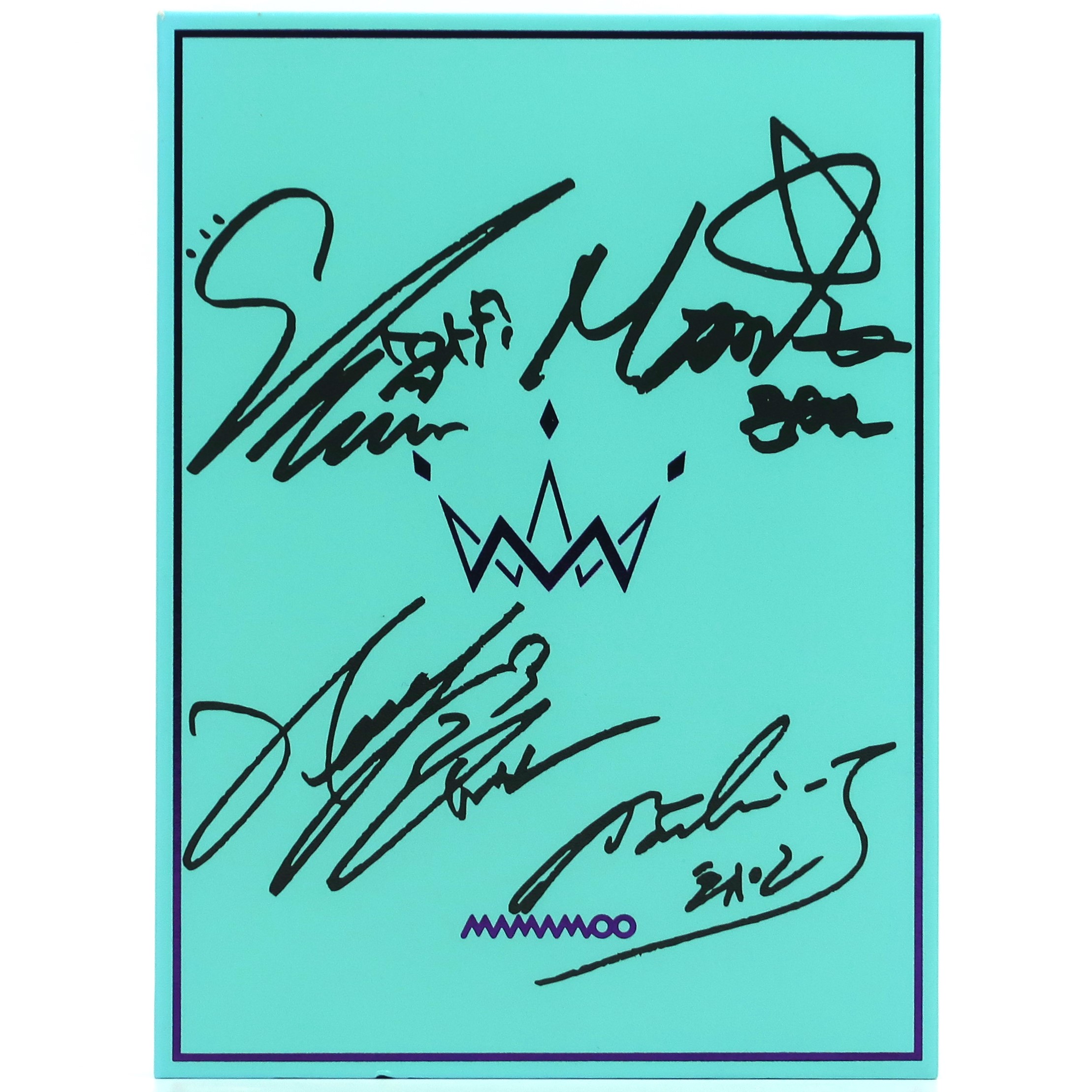 Mamamoo - Purple Album CD Promo Printed Signatures Autographs