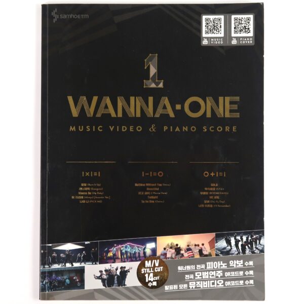 Wanna One Music Video & Piano Score Sheet Music Book