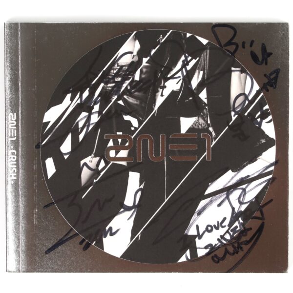 2NE1 - Crush [Black Ver.] Signed Autographed CD Album 2014