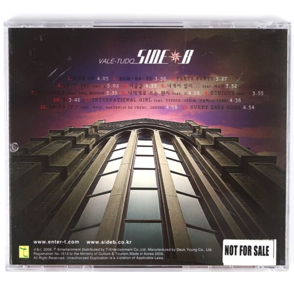 IMG_4296 Side-B - Vale-Tudo CD Album K-Rap Korean Hip Hop 2006